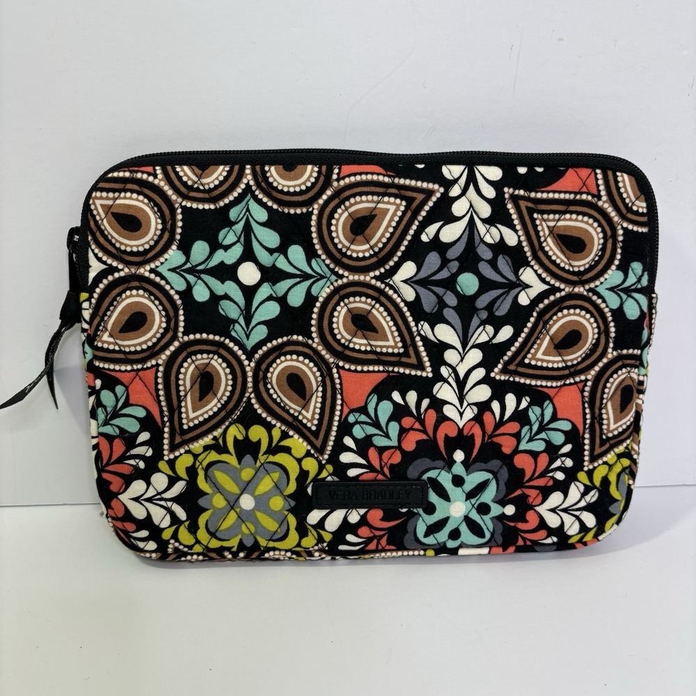 Vera Bradley Sierra Tablet Sleeve Padded Zippered Pouch Great For Travel